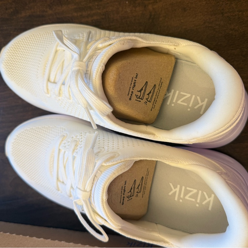 Kizik Lima White Athletic Shoes - Picture 4 of 5